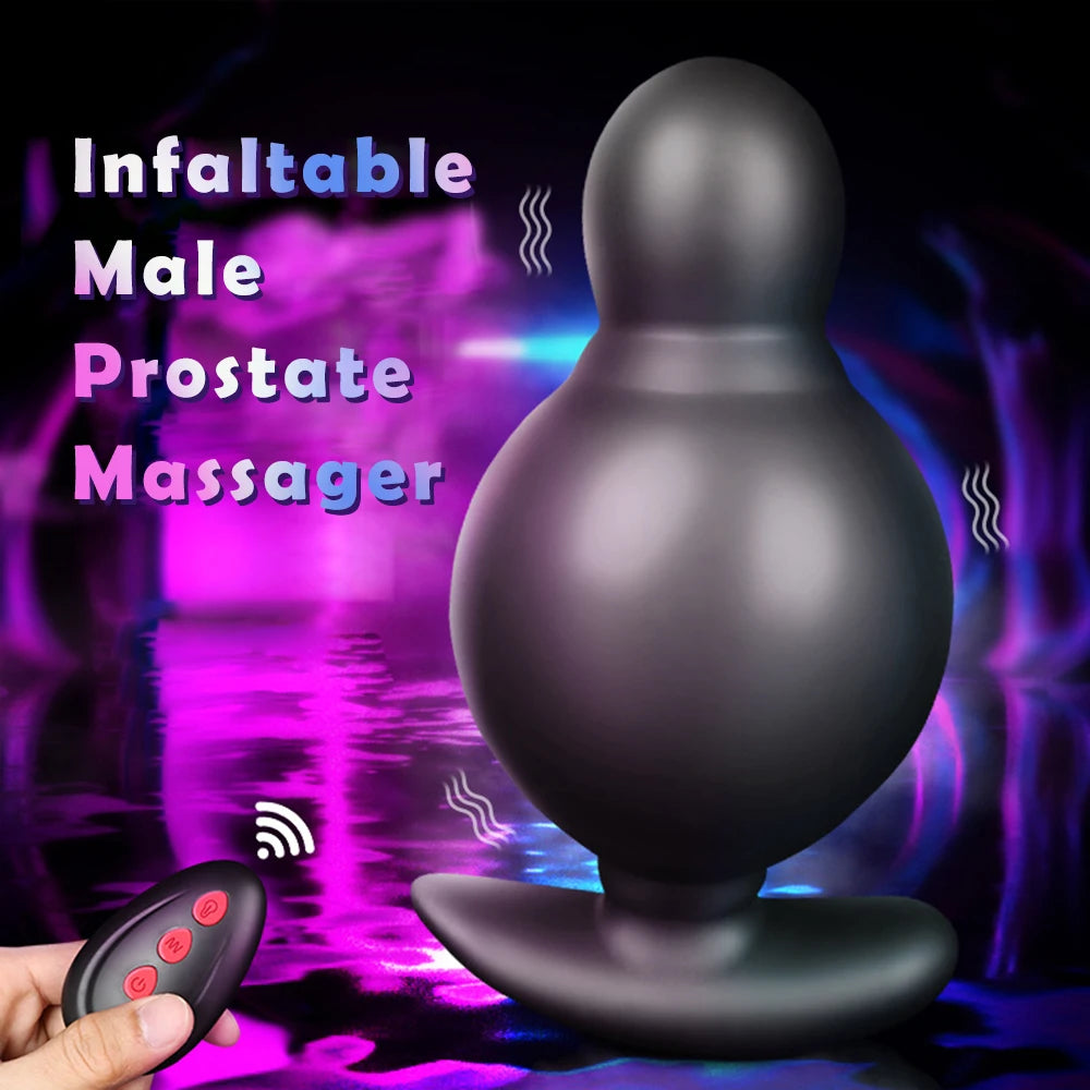 Big Anal Plug Vibrator Inflatable