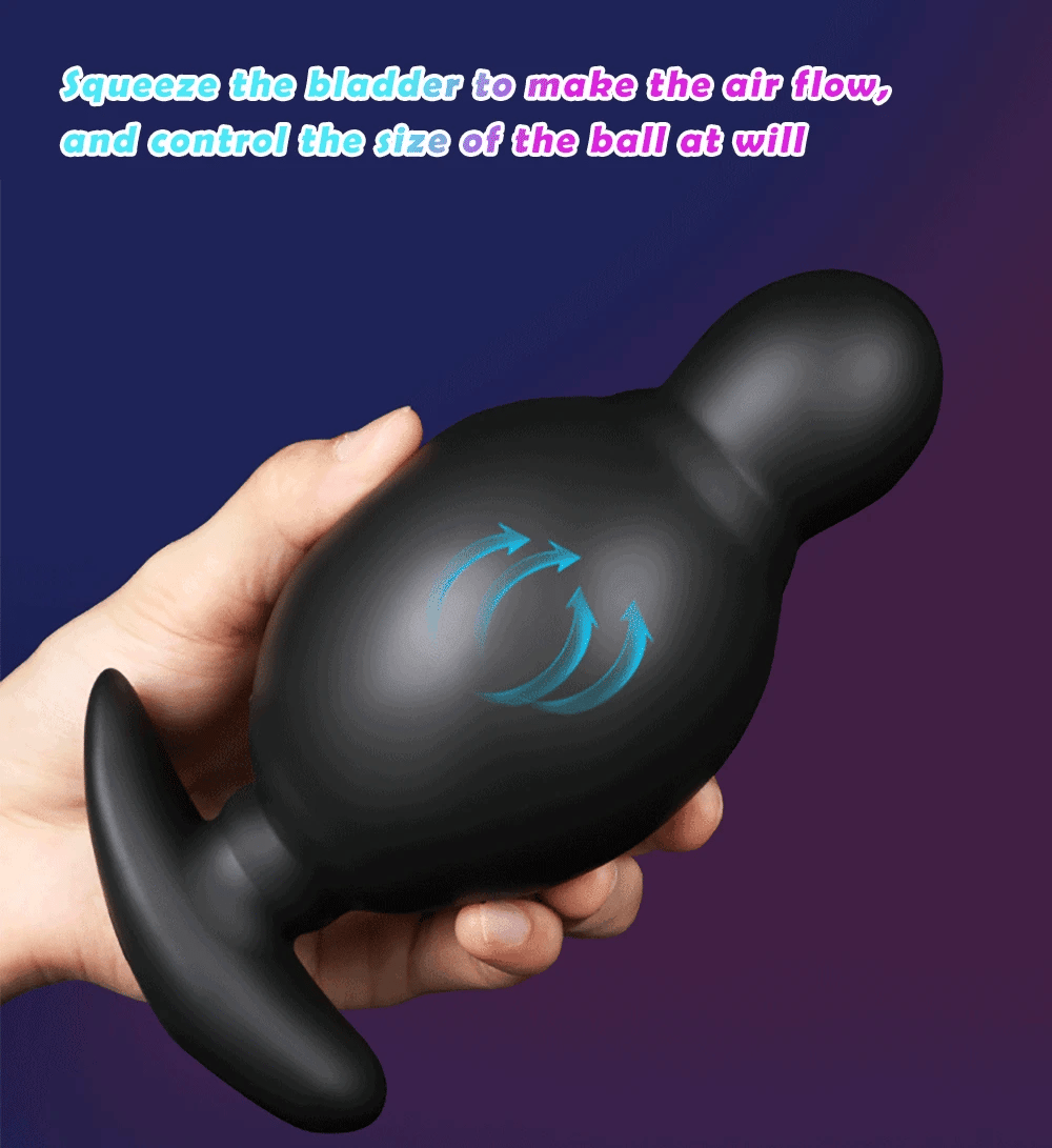 Big Anal Plug Vibrator Inflatable