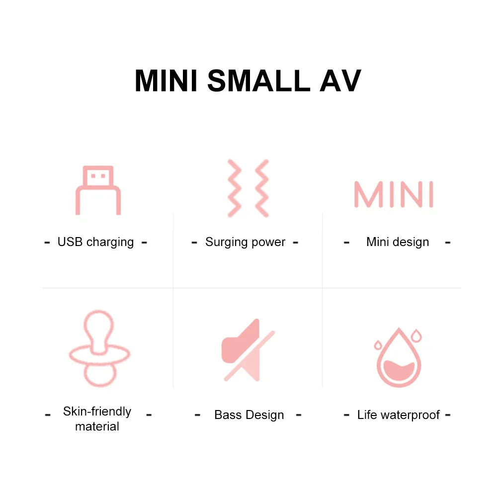 10 Modes Mini Vibrator