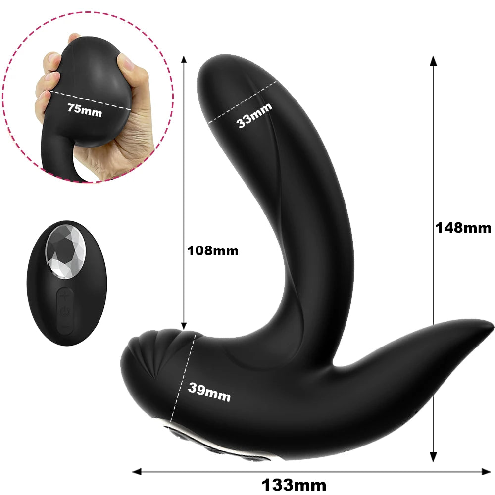 Big Anal Plug Vibrator Inflatable